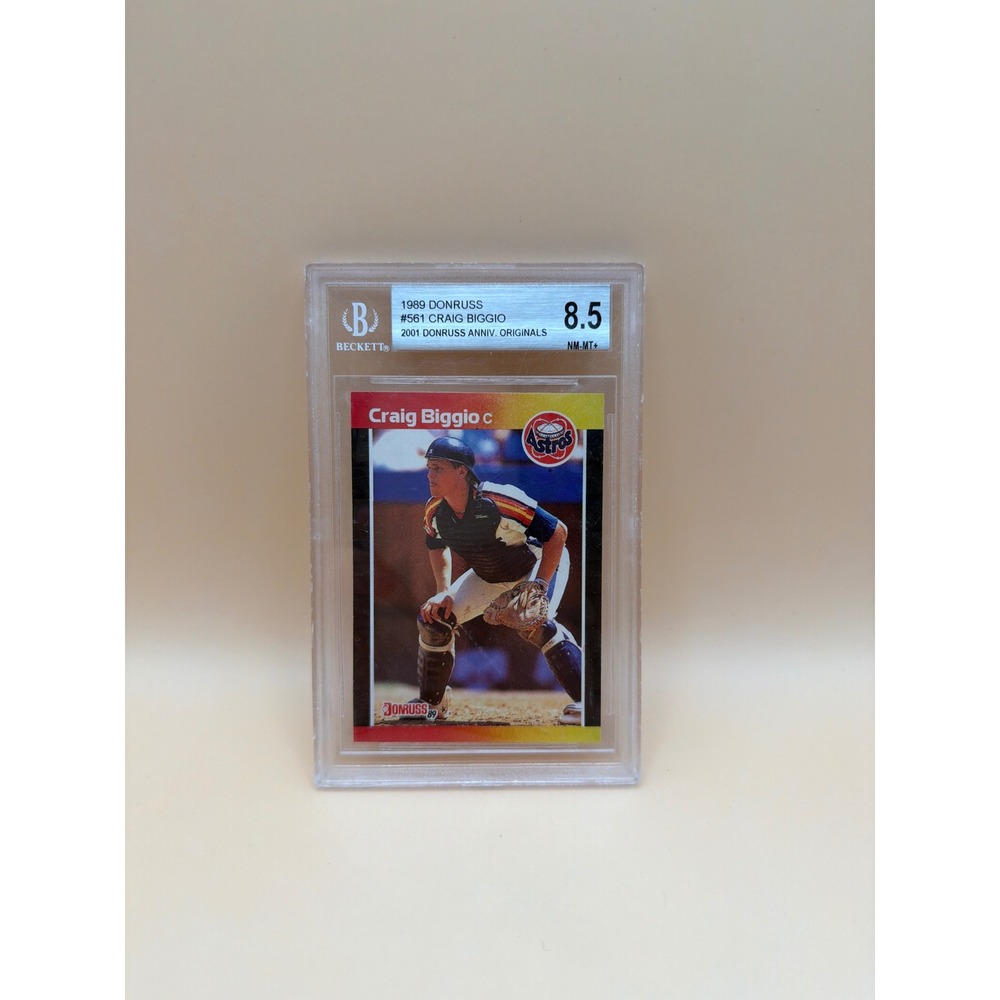 2001 Donruss Anniversary‎ Originals 1989 Craig Biggio #561 BGS 8.5 NM-MT+ Astros